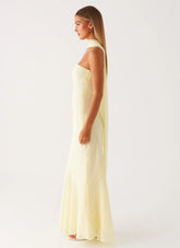 Under The Pagoda Maxi Dress - Yellow